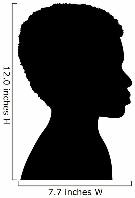 Vector silhouette of boy. Wall Decal