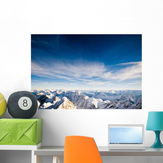 Mountain Peaks Covered with Wall Decal
