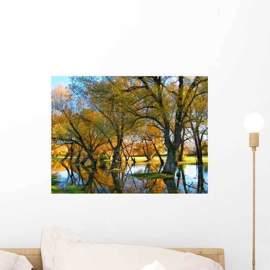 Trees Water Wall Decal