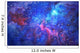 blue universe space abstract background. watercolor illustration Wall Mural