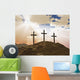 Three Cross on Calvary Hill Wall Mural