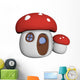 Fairy Toadstool Mushroom House Wall Decal