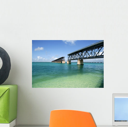 Florida Keys Broken Bridge Turquoise Water Wall Mural