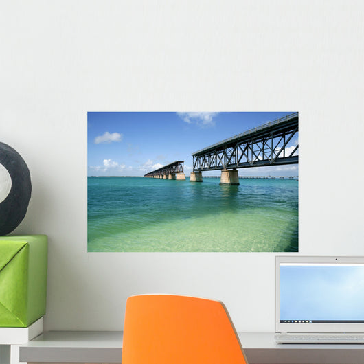 Florida Keys Broken Bridge Turquoise Water Wall Mural