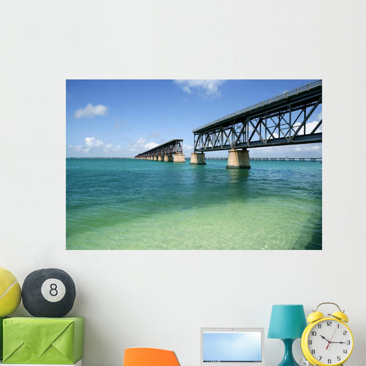 Florida Keys Broken Bridge Turquoise Water Wall Mural