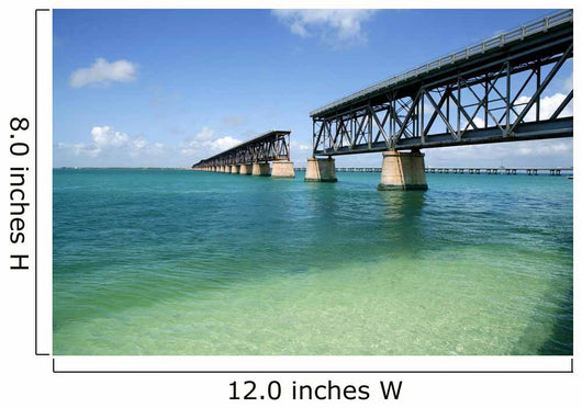 Florida Keys Broken Bridge Turquoise Water Wall Mural