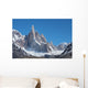 famous mt. cerro torre and its neighbors mt. torre egger and punta herron in los glaciares national park, patagonia, Argentina Wall Mural