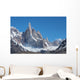 famous mt. cerro torre and its neighbors mt. torre egger and punta herron in los glaciares national park, patagonia, Argentina Wall Mural
