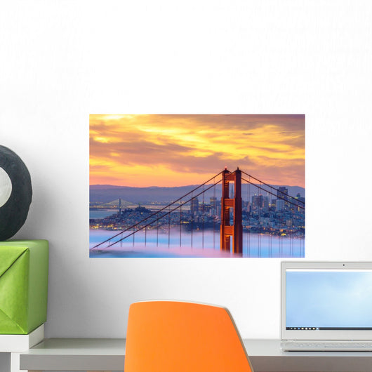 Early Morning Low Fog Wall Decal