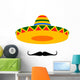 sombrero moustache Wall Decal