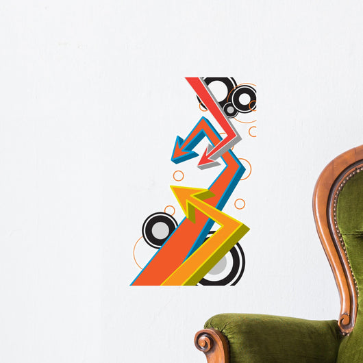 Funky Arrows Layout Wall Decal
