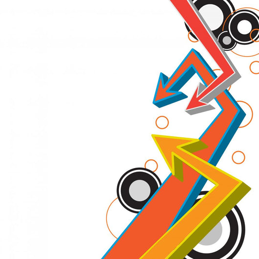 Funky Arrows Layout Wall Decal