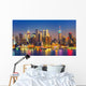Manhattan Night New York Skyline Wall Decal