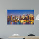 View on Manhattan at night, New York, USA Wall Mural