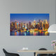 View on Manhattan at night, New York, USA Wall Mural