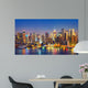 View on Manhattan at night, New York, USA Wall Mural