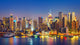 View on Manhattan at night, New York, USA Wall Mural