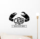 black crab, vector Wall Decal
