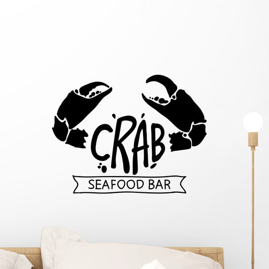 black crab, vector Wall Decal
