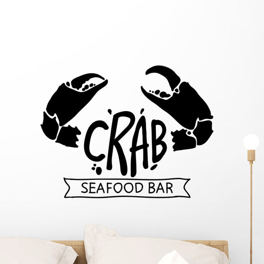 black crab, vector Wall Decal