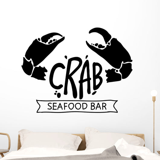 black crab, vector Wall Decal