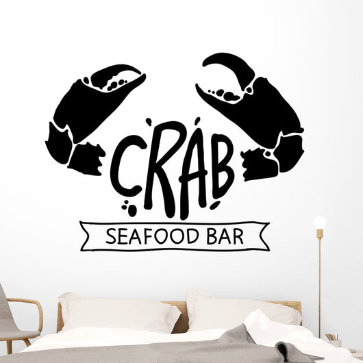 black crab, vector Wall Decal
