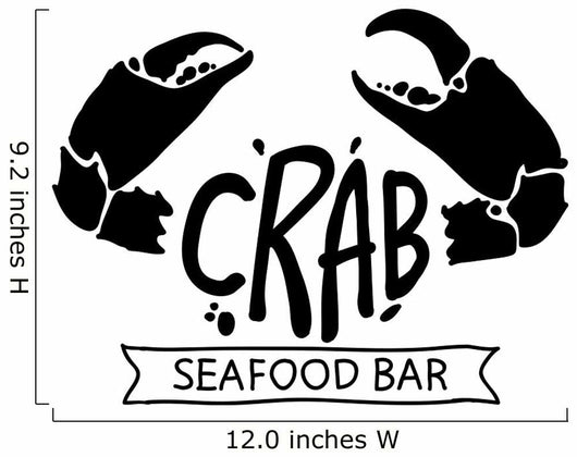 black crab, vector Wall Decal