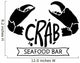 black crab, vector Wall Decal