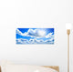 White Clouds and Blue Wall Decal