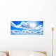 White Clouds and Blue Wall Decal