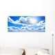 White Clouds and Blue Wall Decal