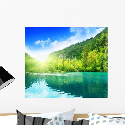 Lake Deep Forest Wall Decal Design 3