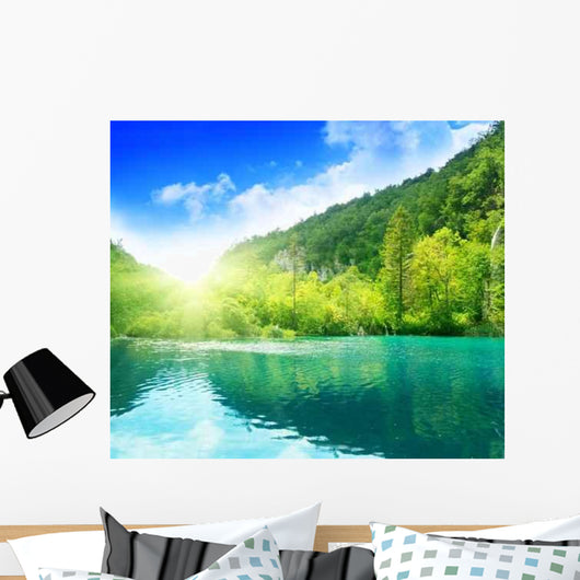 Lake Deep Forest Wall Decal Design 3