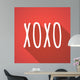 Long shadow illustration of    the text XOXO Wall Mural