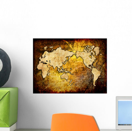 world map vintage design Wall Mural