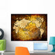 world map vintage design Wall Mural