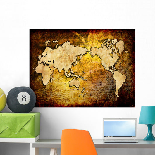 world map vintage design Wall Mural