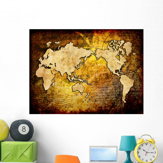 world map vintage design Wall Mural