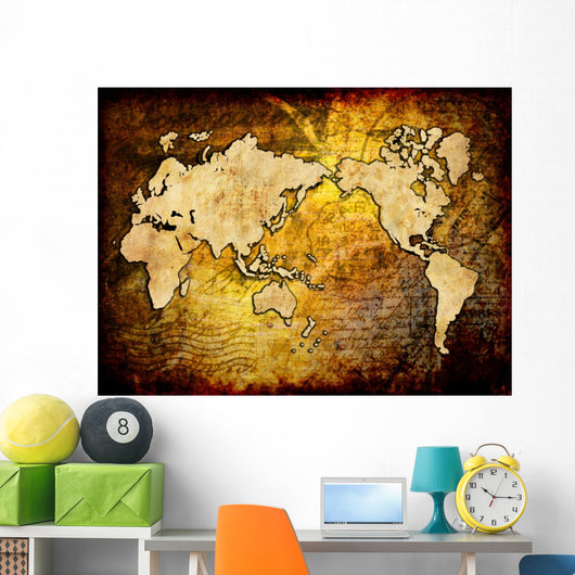 world map vintage design Wall Mural