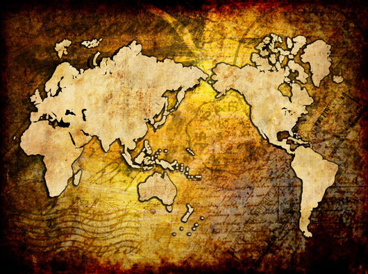 world map vintage design Wall Mural
