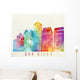 San Diego Landmarks Watercolor Wall Decal