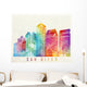San Diego Landmarks Watercolor Wall Decal