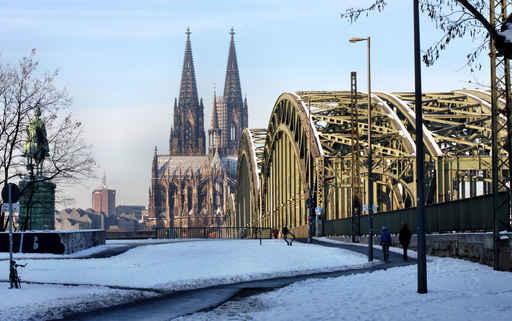 Cologne Cathedral Winter Wall Decal