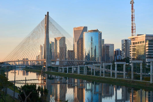 Sao Paulo Estaiada Bridge Brazil Wall Mural