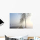 Snow Landscape Mist Wall Decal
