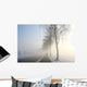 Snow Landscape Mist Wall Decal