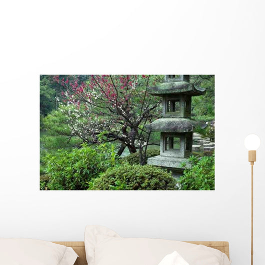 Stone Lantern Japanese Garden Wall Decal