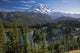 View of Mount Rainier with a lake in the foreground Wall Mural