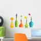 Spring Flowers Vases Wall Decal Sticker Set