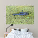 Portrait of Alligator floating in a swamp Wall Mural
